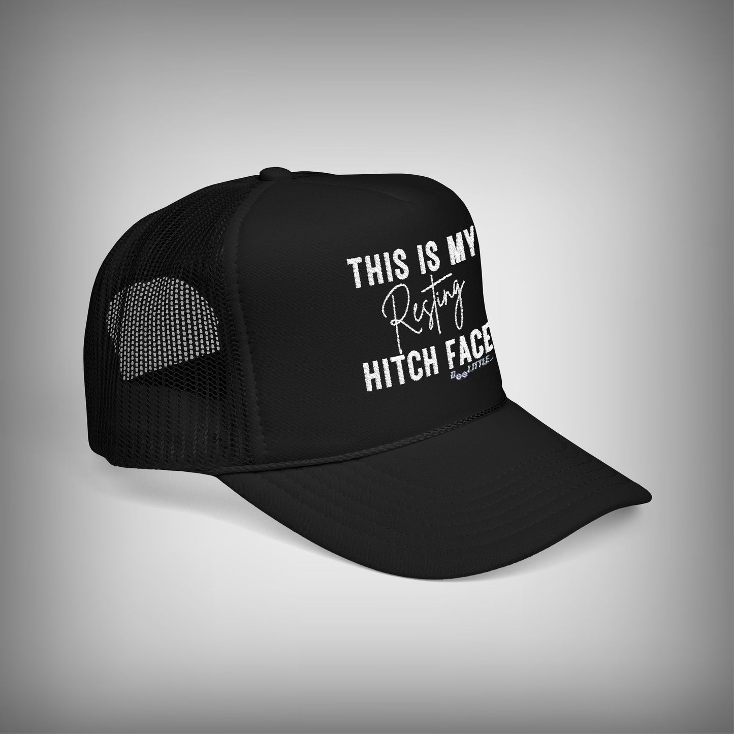 black This is my resting hitch face hat