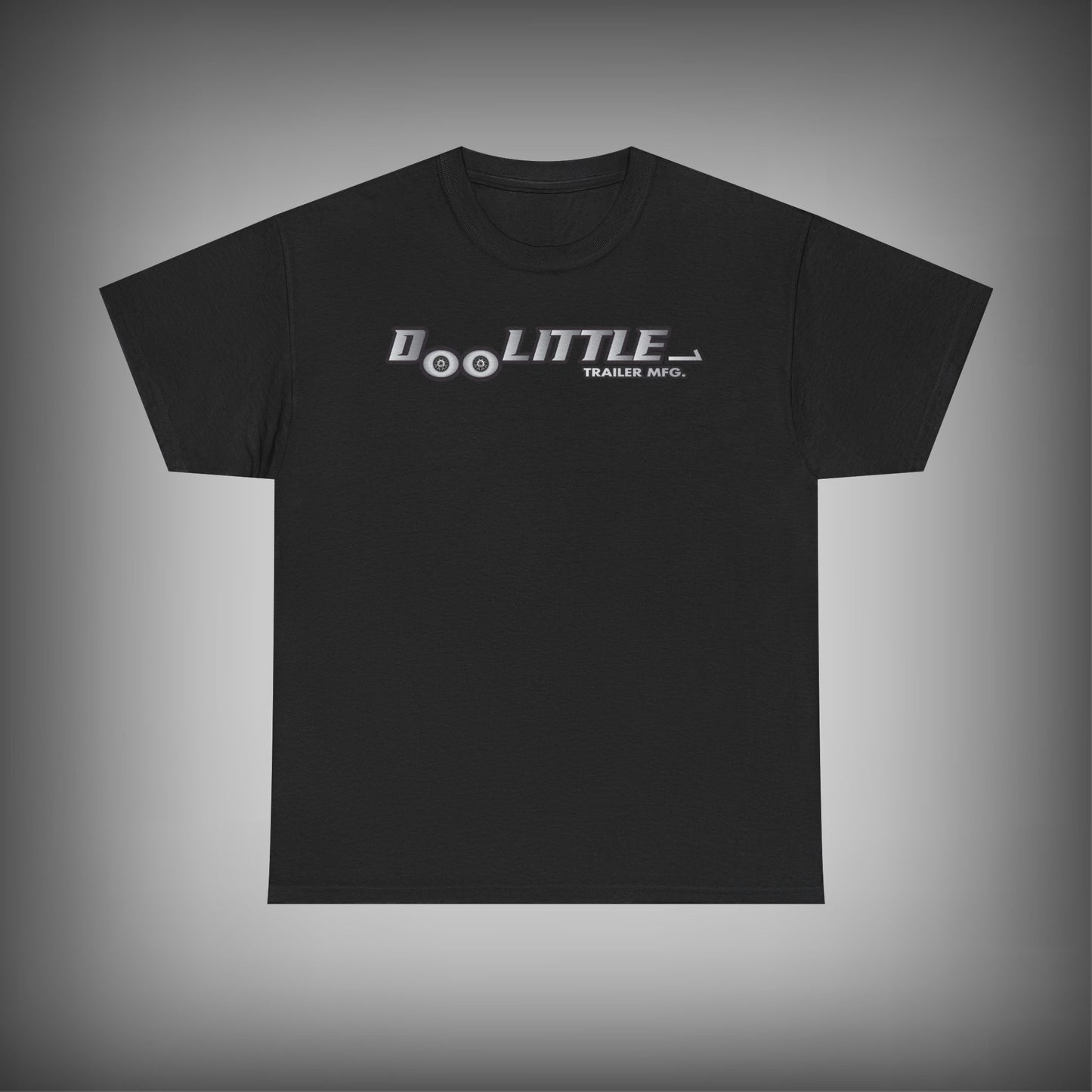 Black t-shirt with doolittle trailers