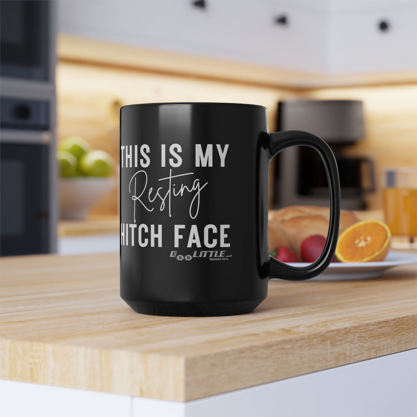 black mug this is my resting hitch face coffee mug