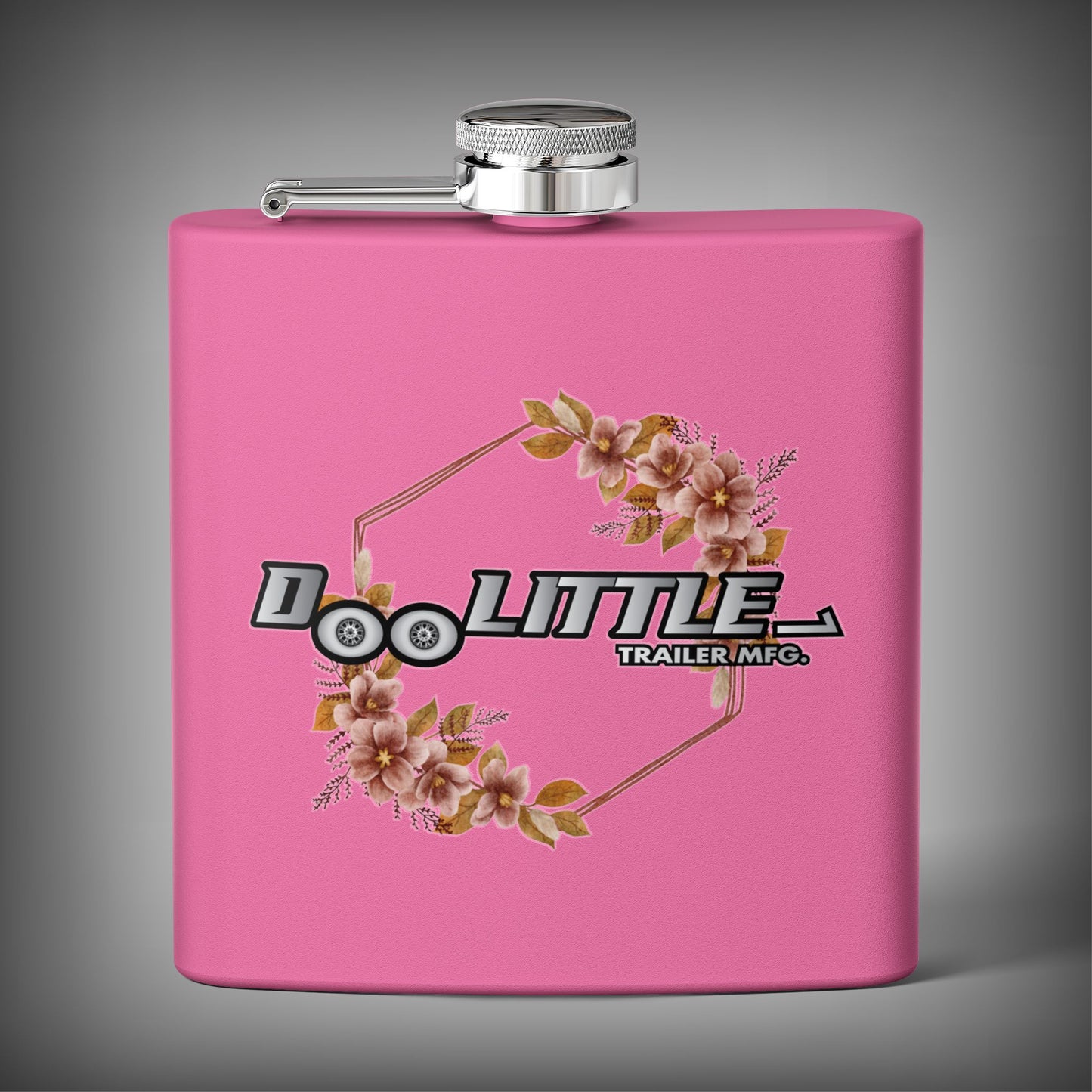 Hot pink floral flaskl doolittle trailer