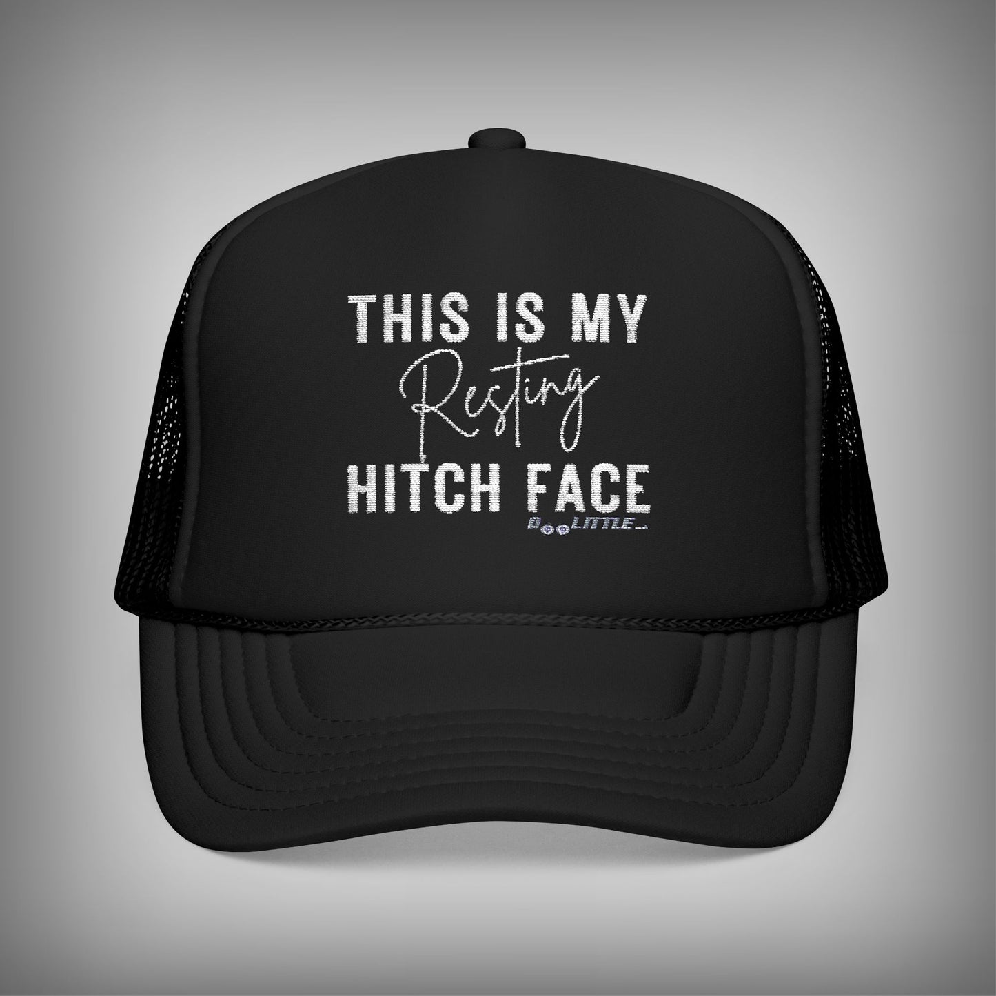 black This is my resting hitch face hat