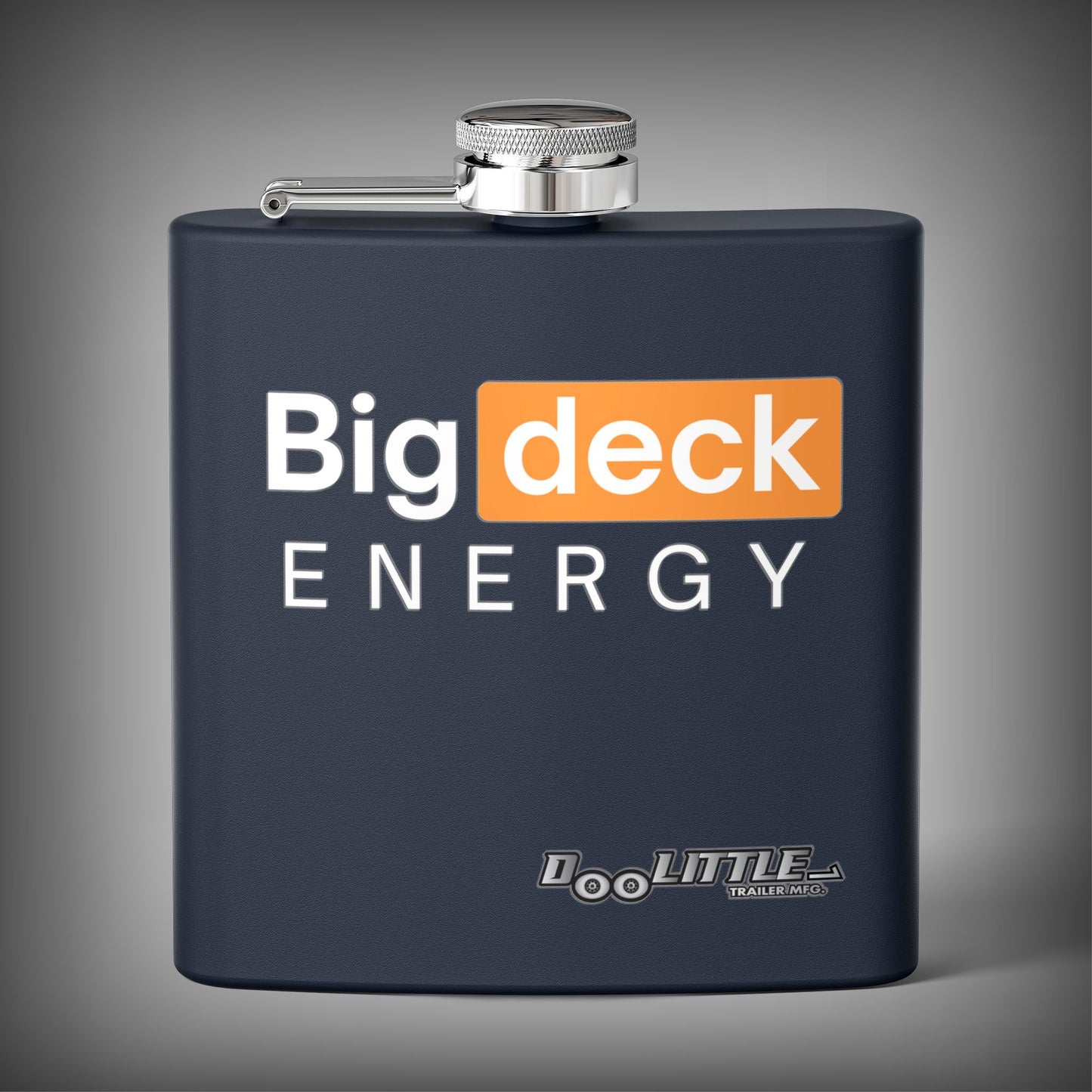navy blue big deck energy flask