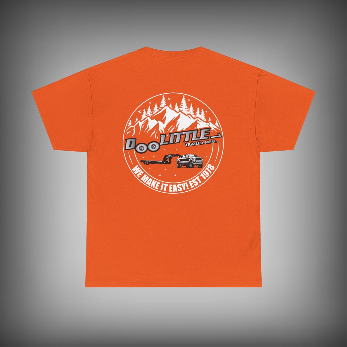 Orange mountain doolittle shirt.