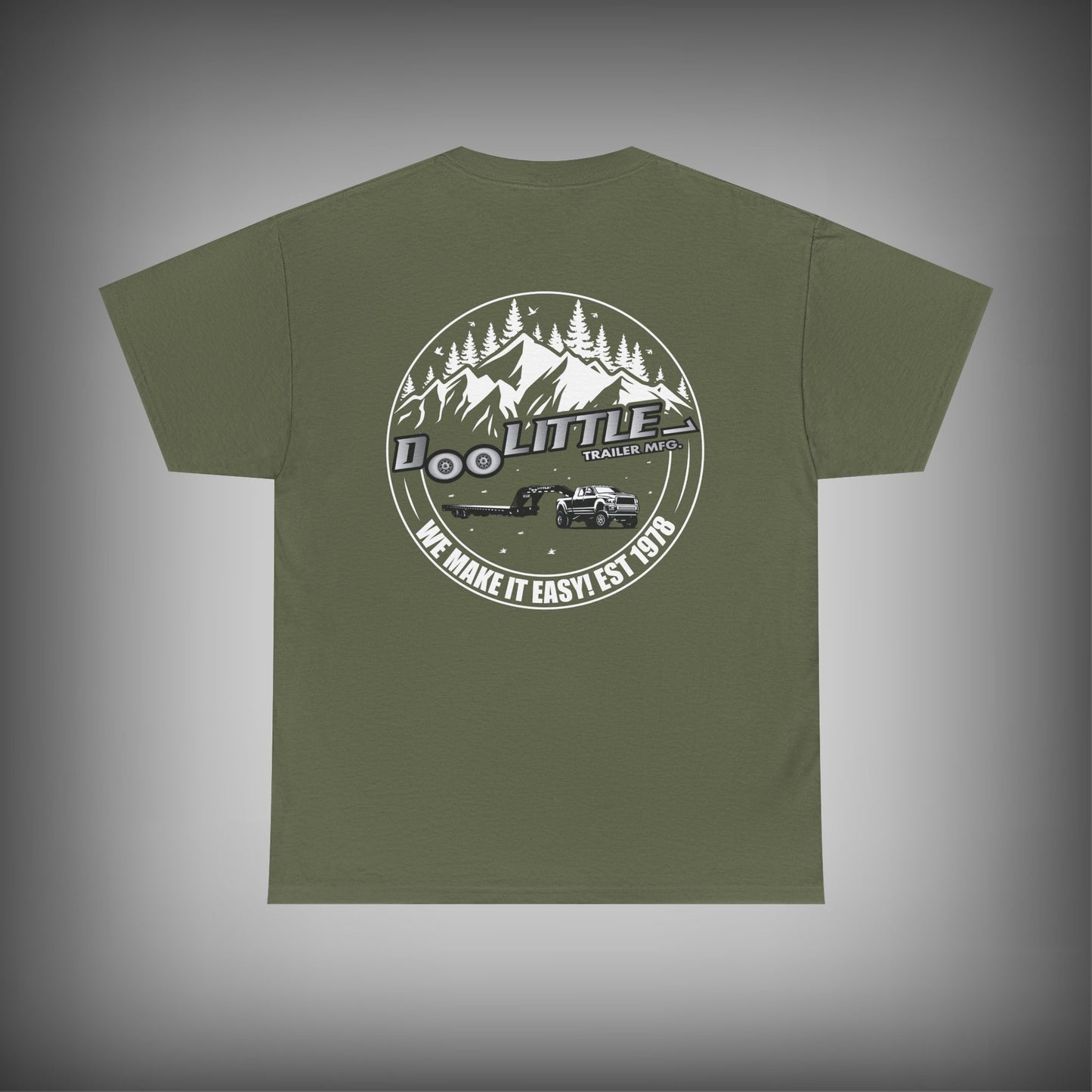 Deckover trailer shirt.