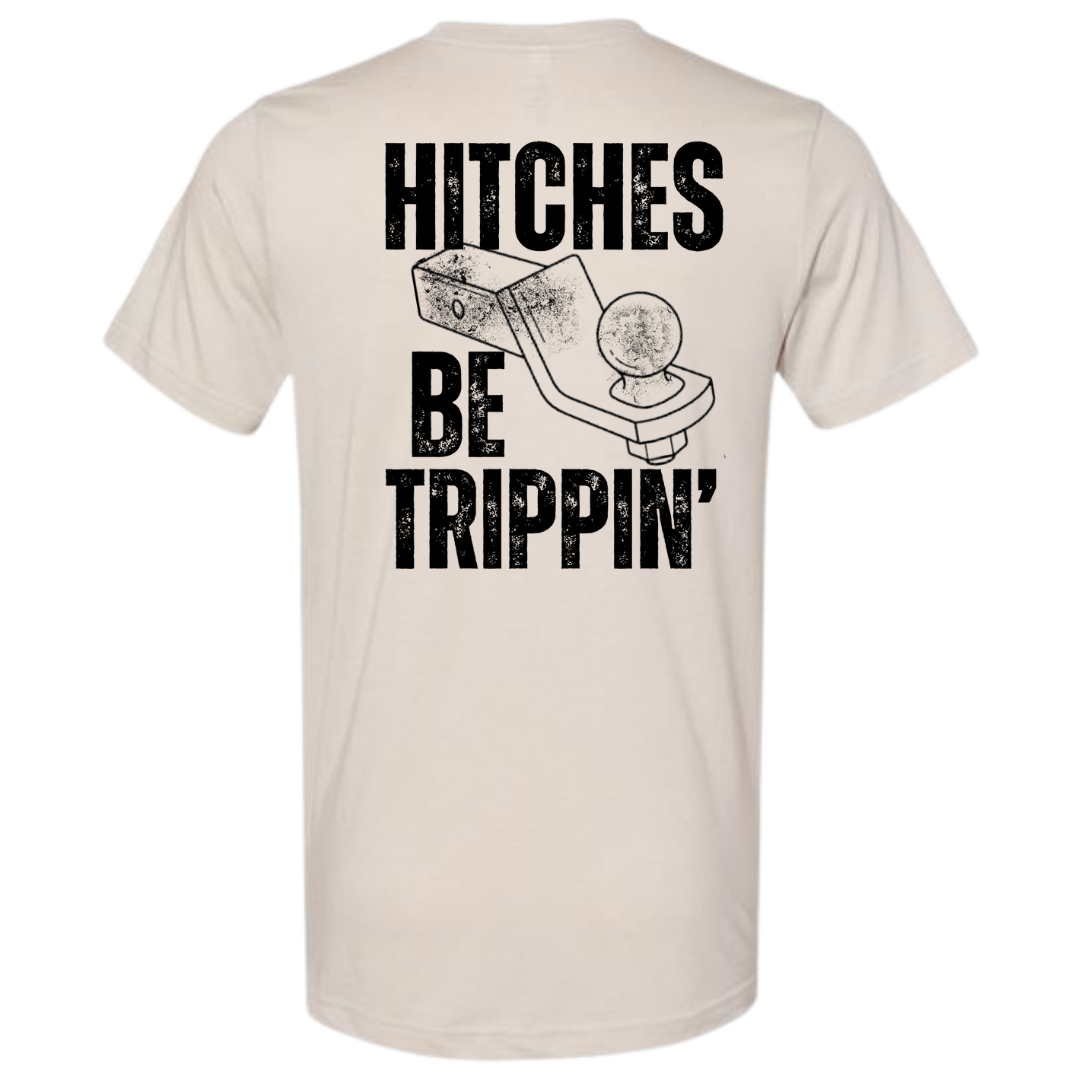 heather beige hitches be trippin short sleeve tee shirt