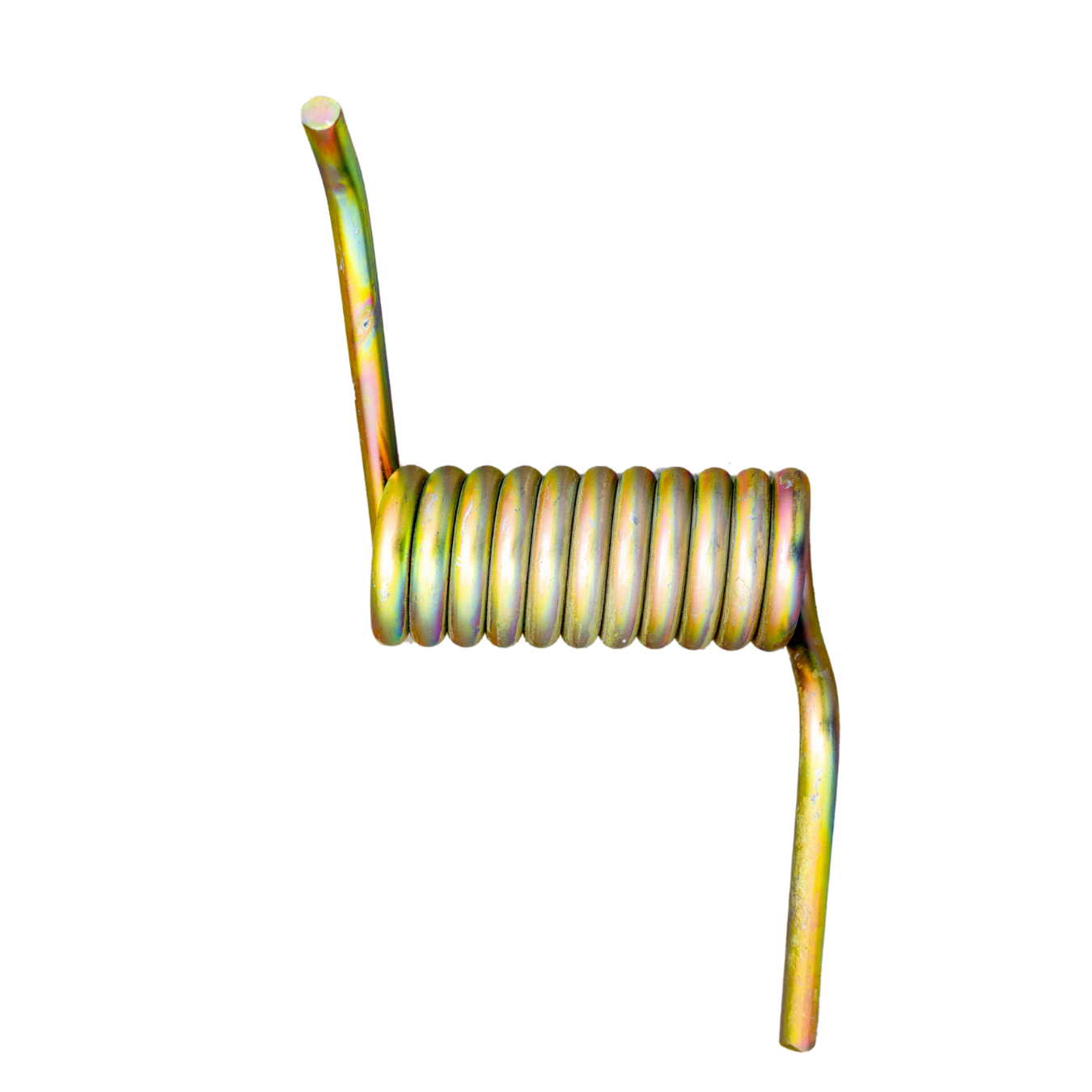 Zinc plated utility gate spring
