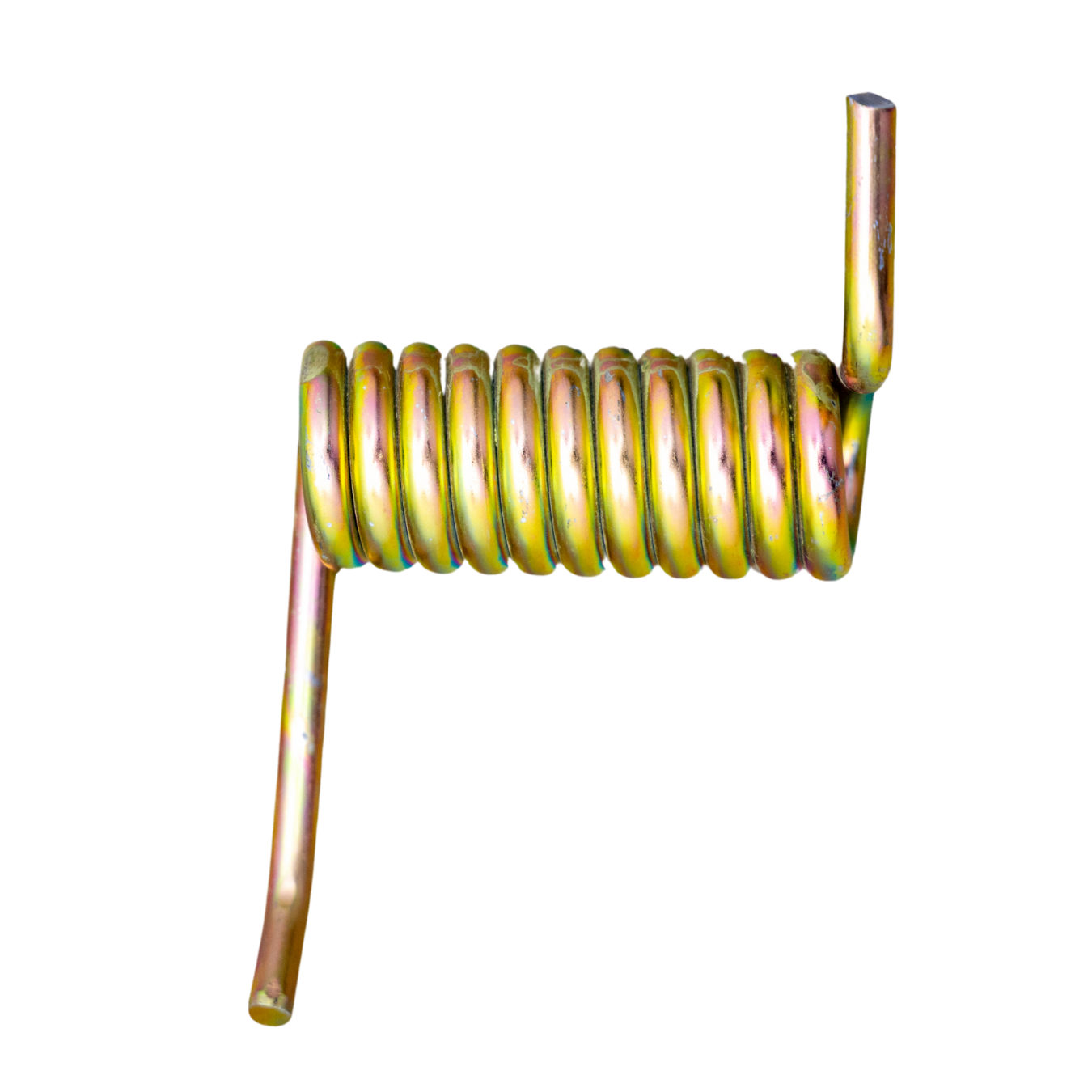 Zinc plated utility gate spring