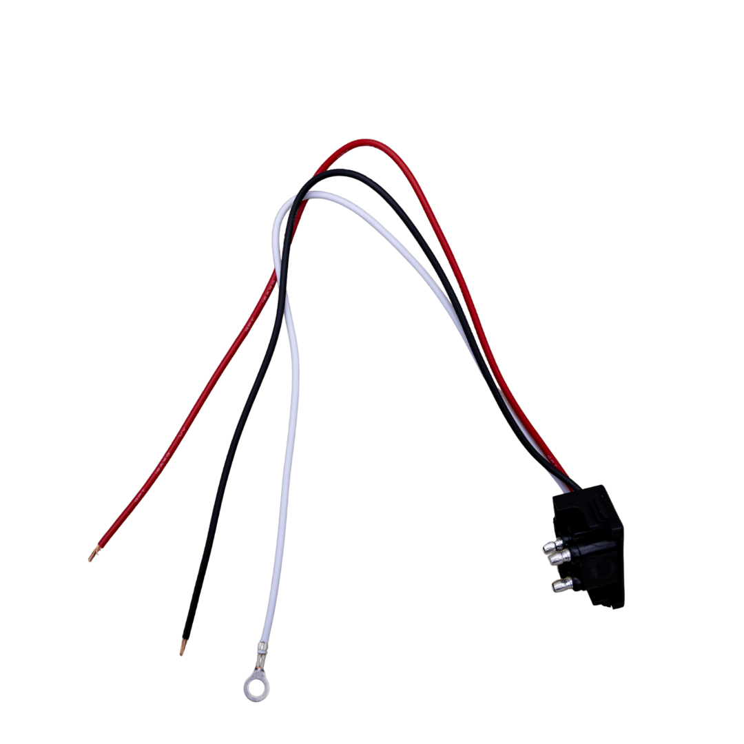 red black white wire connector