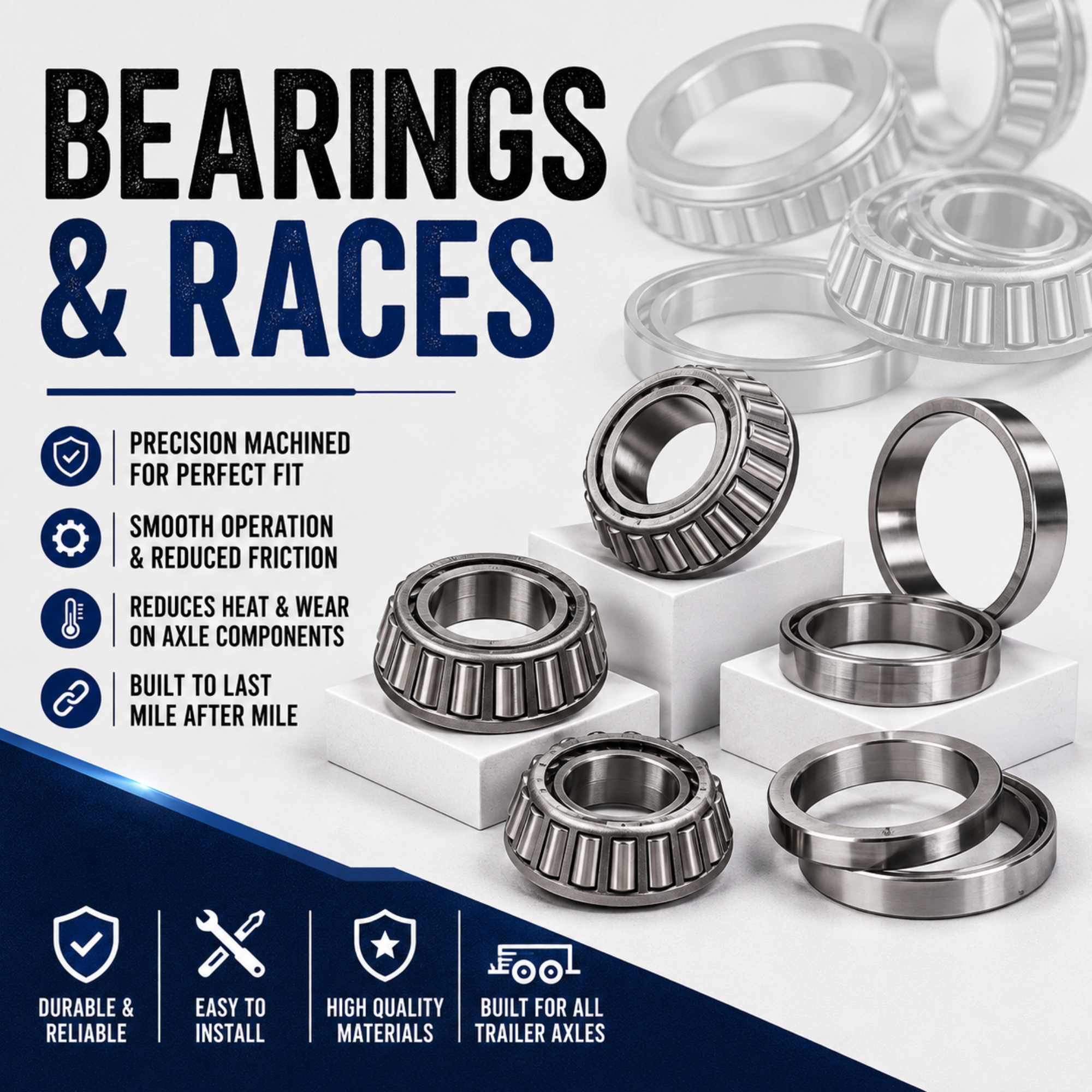 Bearing and Races for trailers