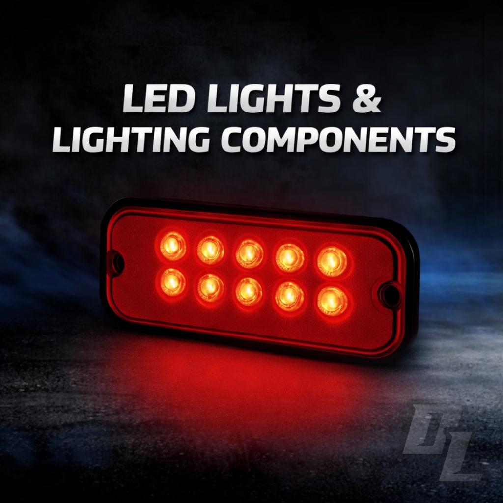 LED lights and lighting components
