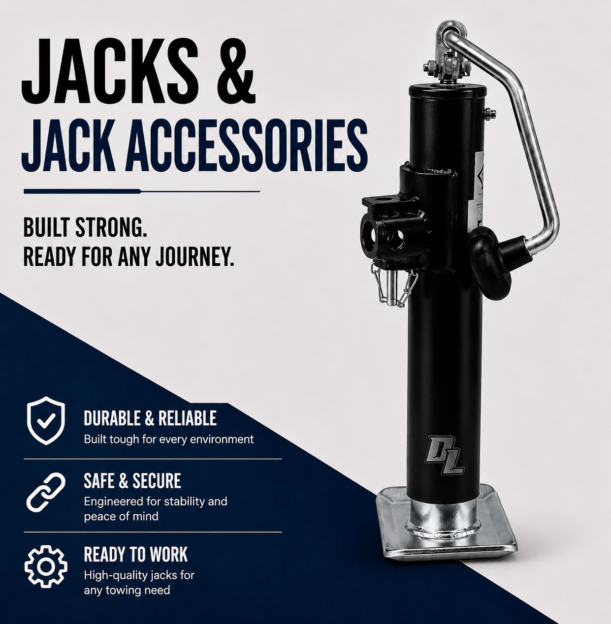Trailer Jacks & Jack Accessories | Top Crank, Side Wind, Drop Leg & Replacement Parts