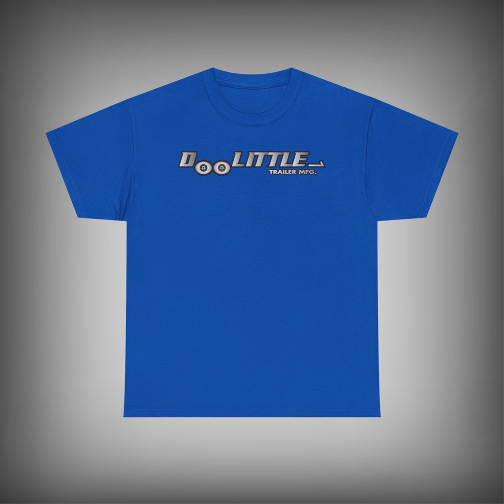 Blue doolittle front of shirt. 