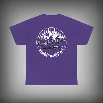 Purple Deckover trailer shirt.