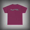 Maroon t-shirt with 'Doo Little' logo on a gray background