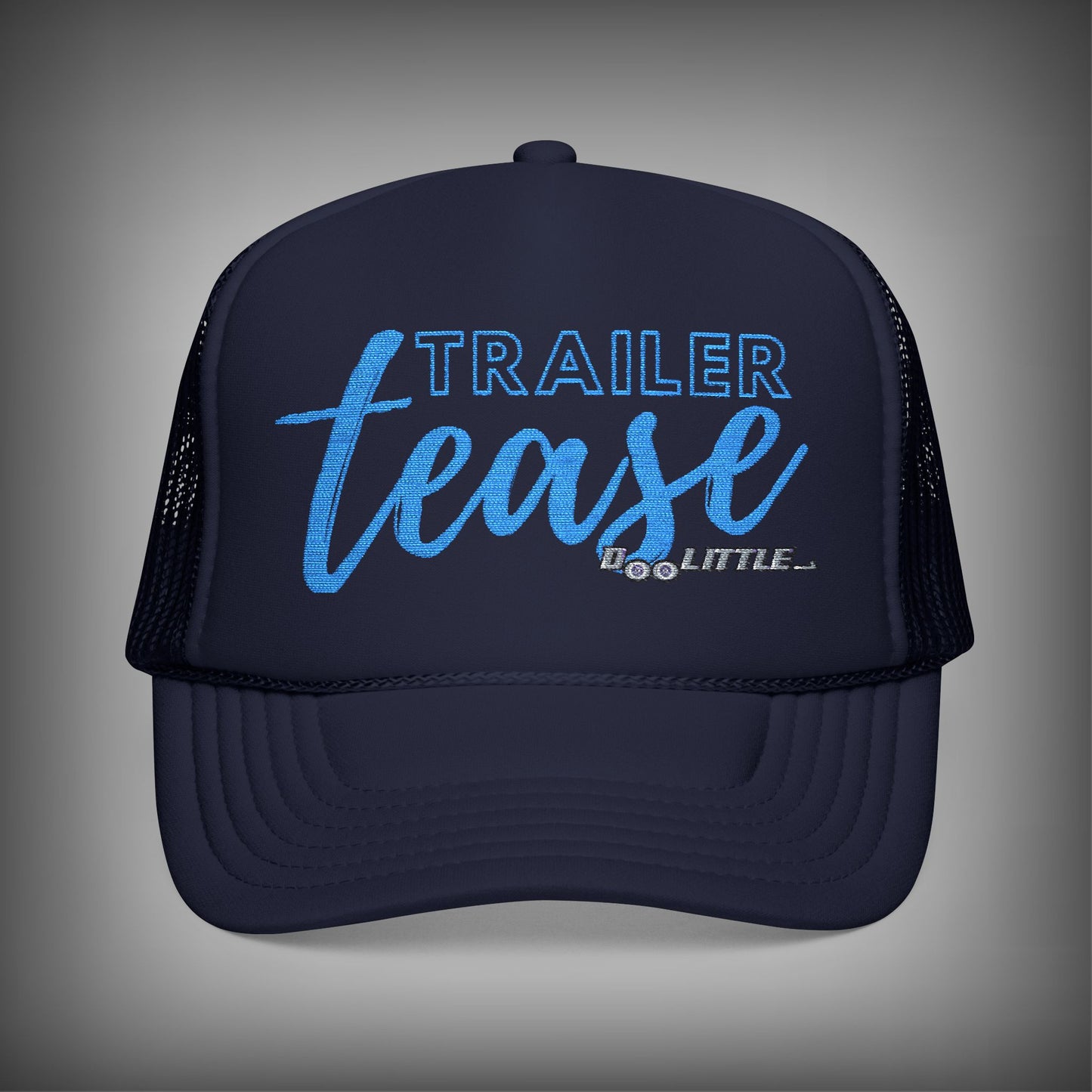 navy blue and Blue printed Trailer Tease Hat