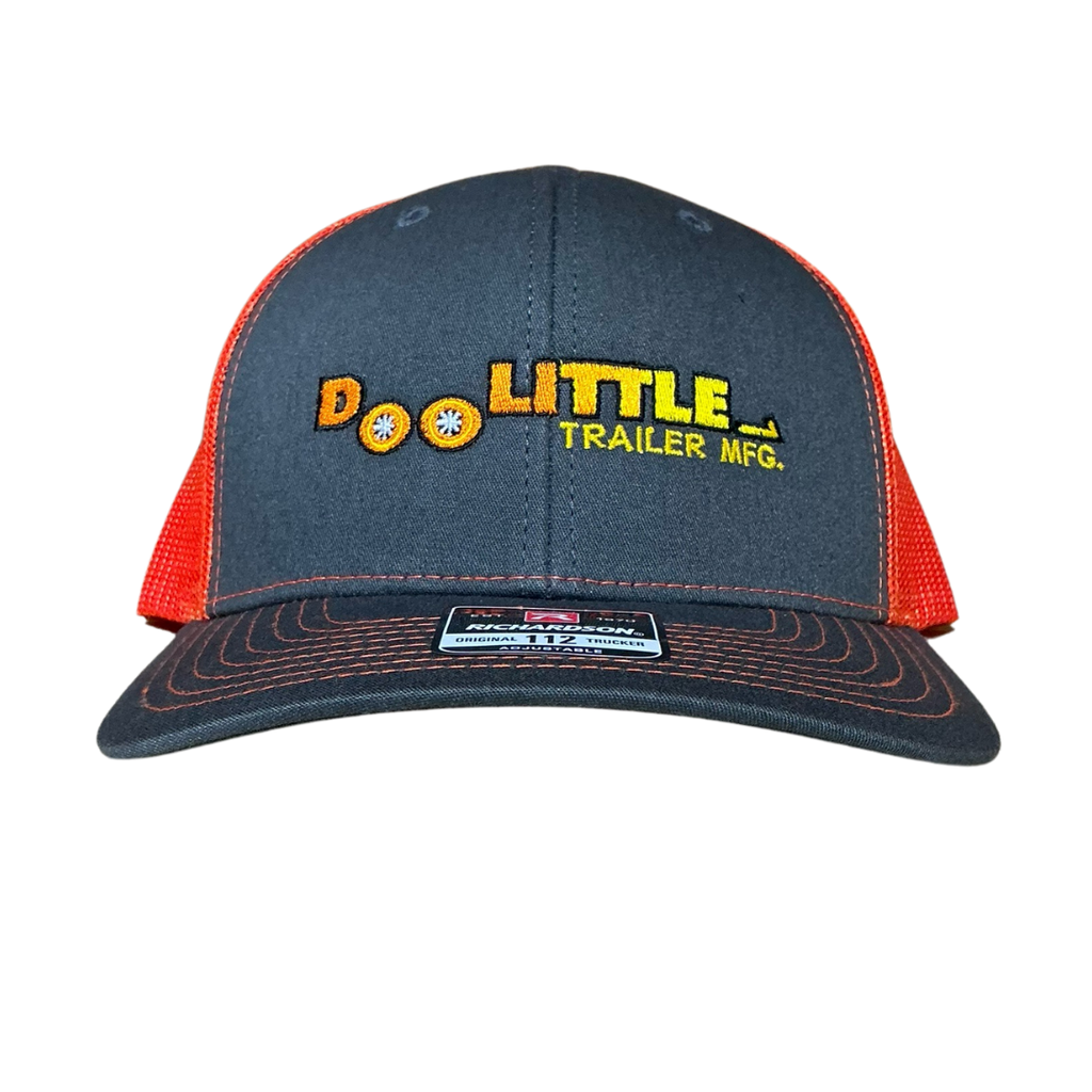 Gray and orange Doolittle hat