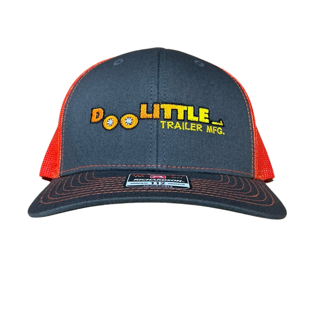 Gray and orange Doolittle hat