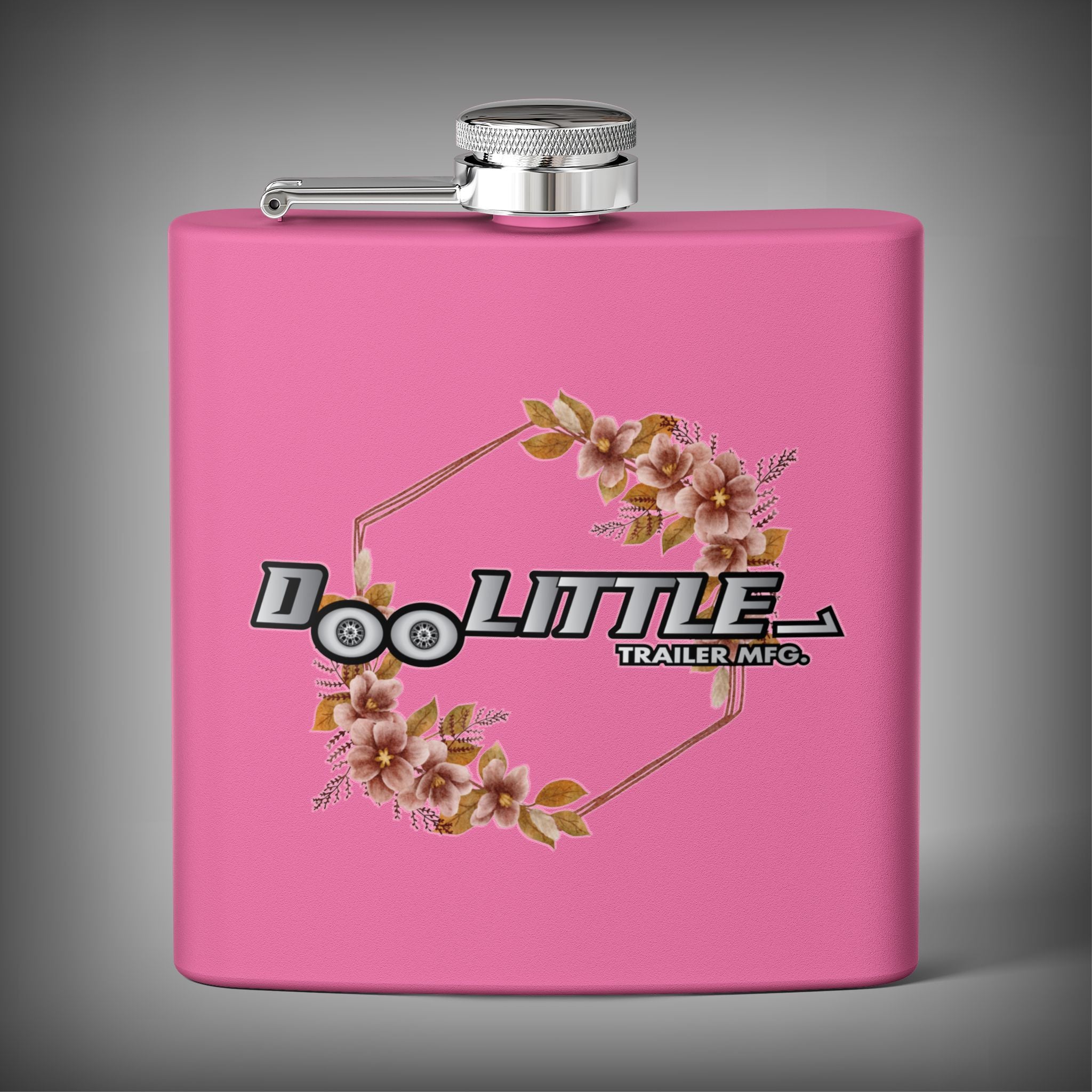 Hot pink floral flaskl doolittle trailer