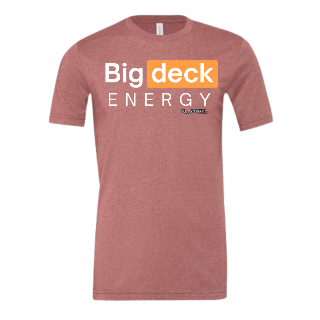 Mauve big deck energy short sleeve shirt 