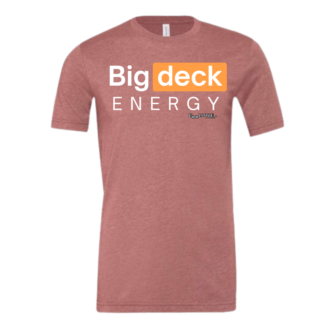 Mauve big deck energy short sleeve shirt 