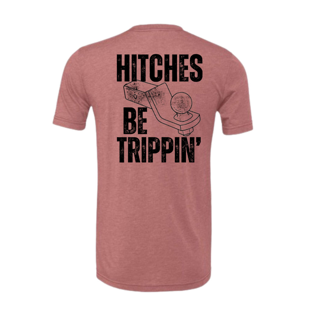 heather mauve hitches be trippin short sleeve tee shirt 