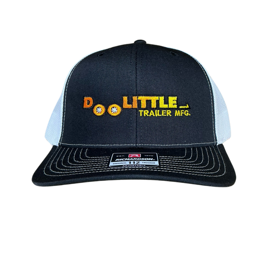 Black and white Doolittle trailer mfg vintage logo hat