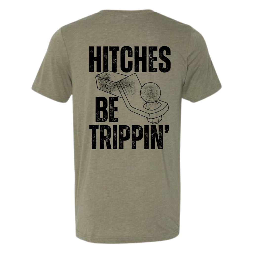 heather military green hitches be trippin short sleeve tee shirt 