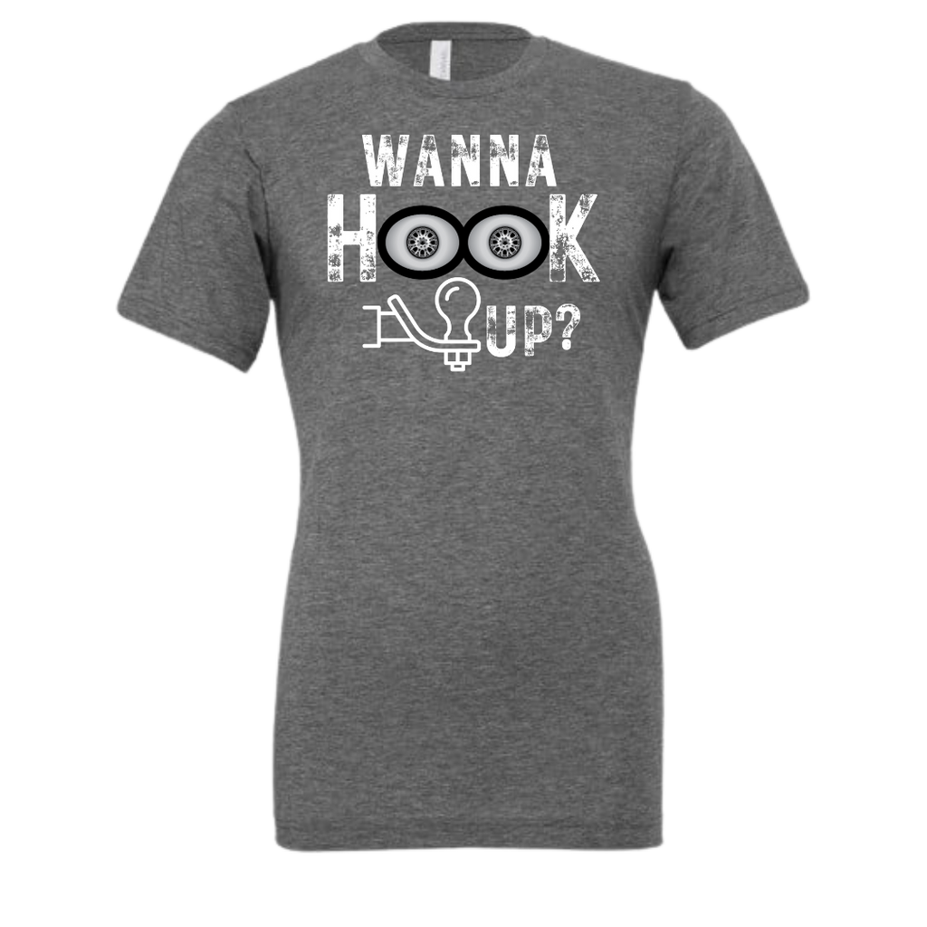 Gray t-shirt wanna hook up