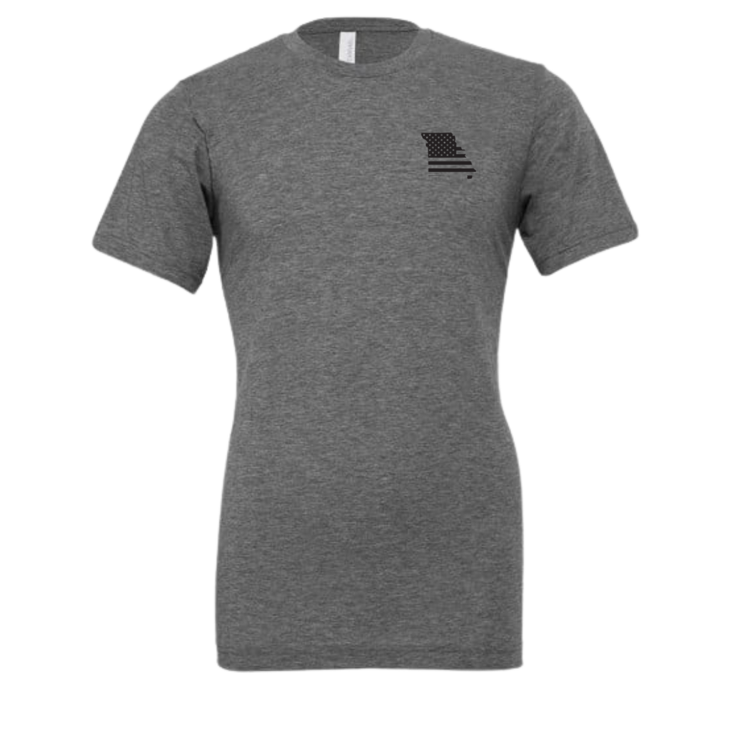 Gray American flag tshirt 