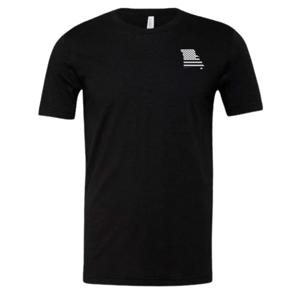 Black Missouri flag shirt 