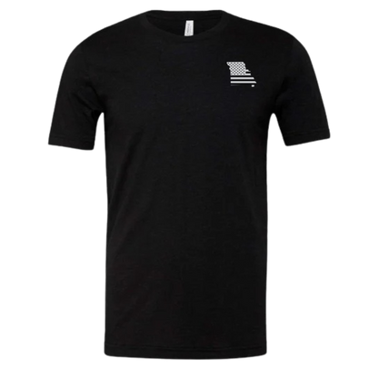 Black Missouri flag shirt 