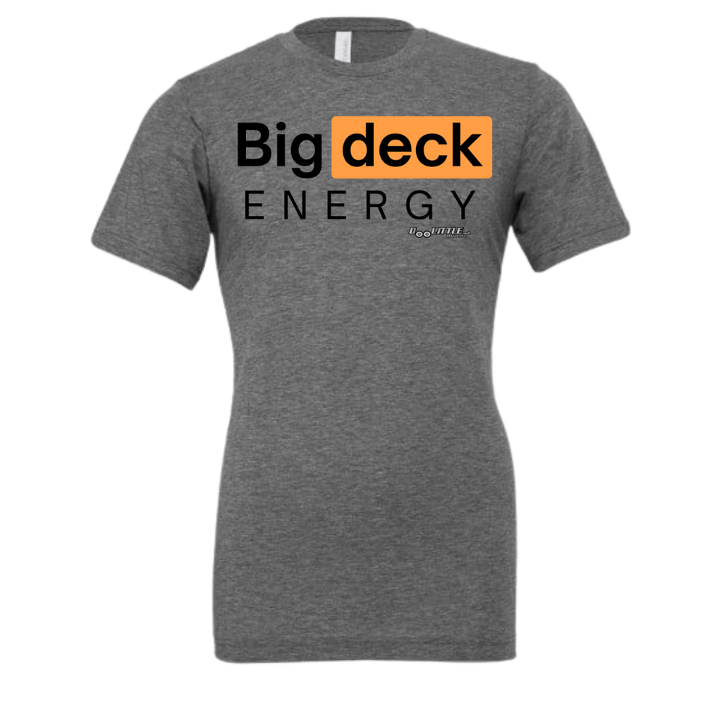 Gray big deck energy short sleeve shirt 