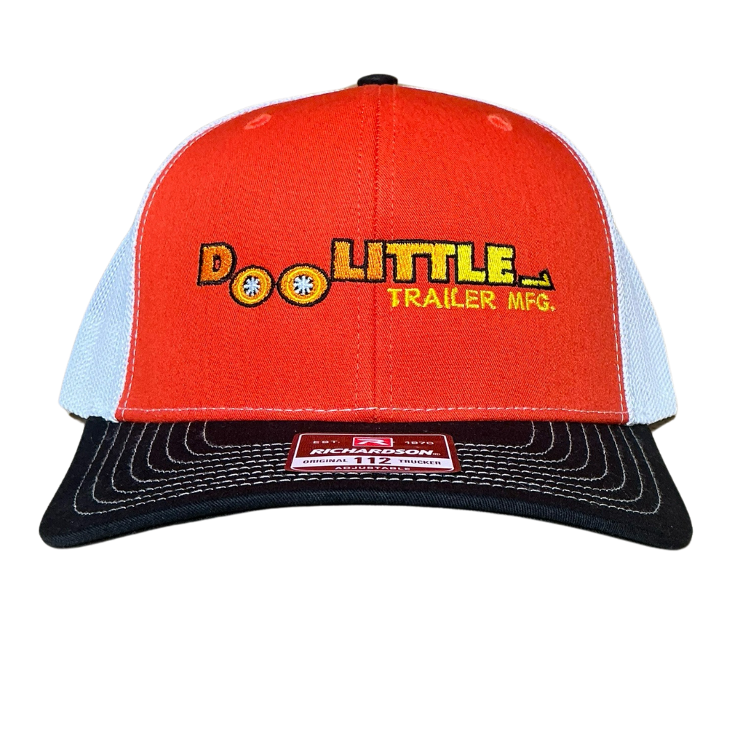 Black white AND orange Doolittle vintage hat