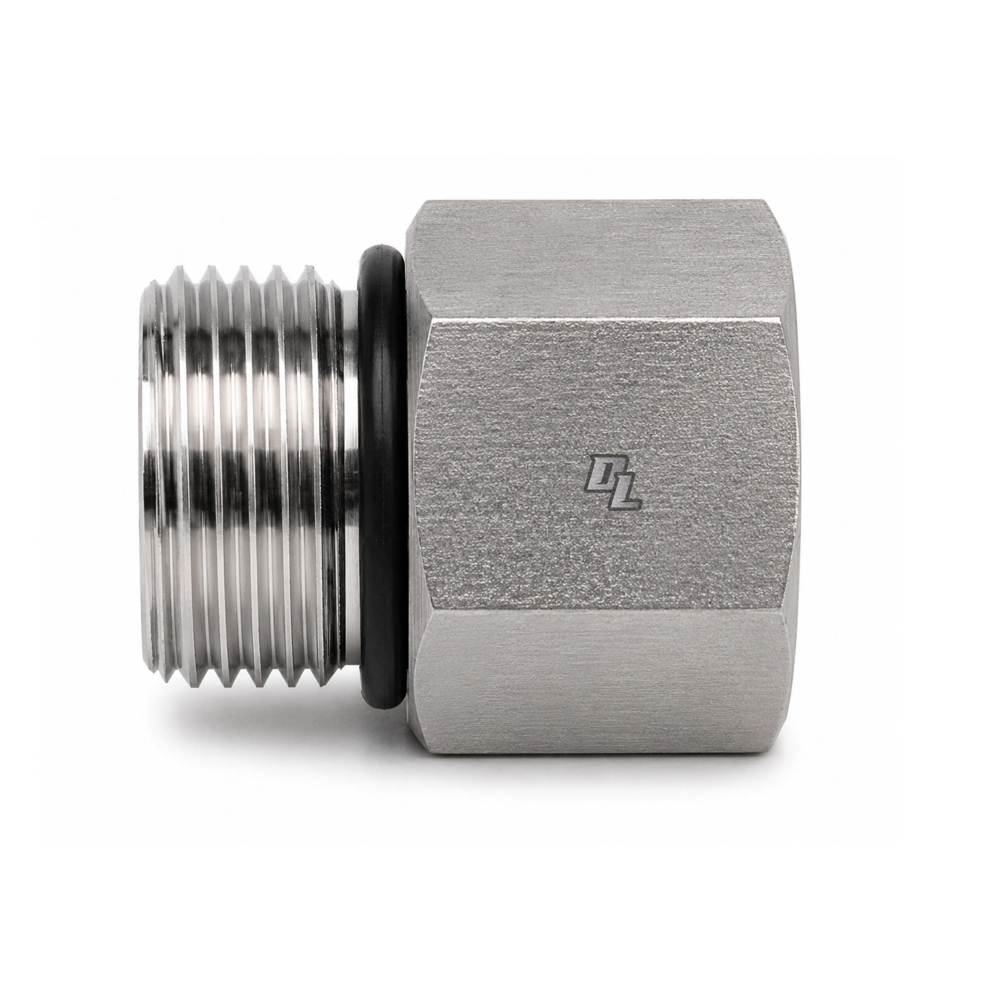BRENNAN MB-FB STRT REDUCER STRAIGHT THREAD TO O-RING BOSS 1/2 MALE X 3/8 FEMALE PORT FITTING