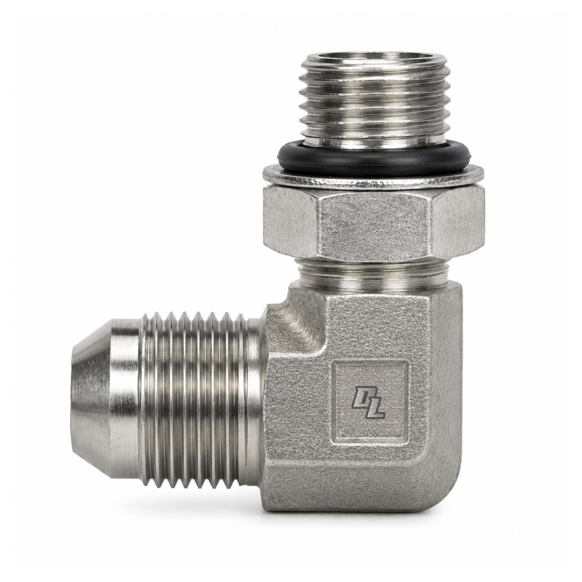 06MJ-08MAORB 90 ELB FORG 3/8 MALE JIC X 1/2 MALE O-RING BOSS 90 DEG ELBOW FITTING