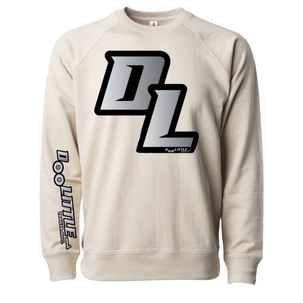 Beige dl crew neck sweatshirt 