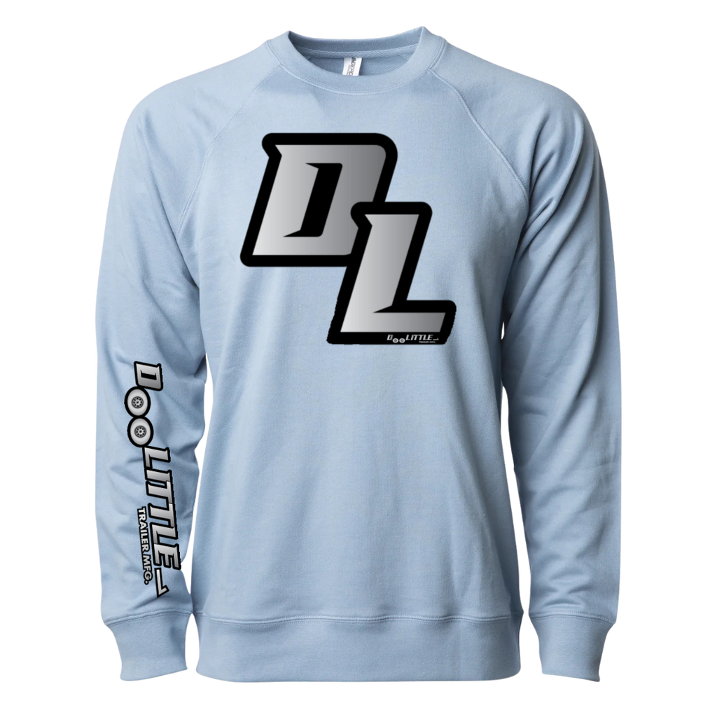 Misty blue dl crew neck sweatshirt 