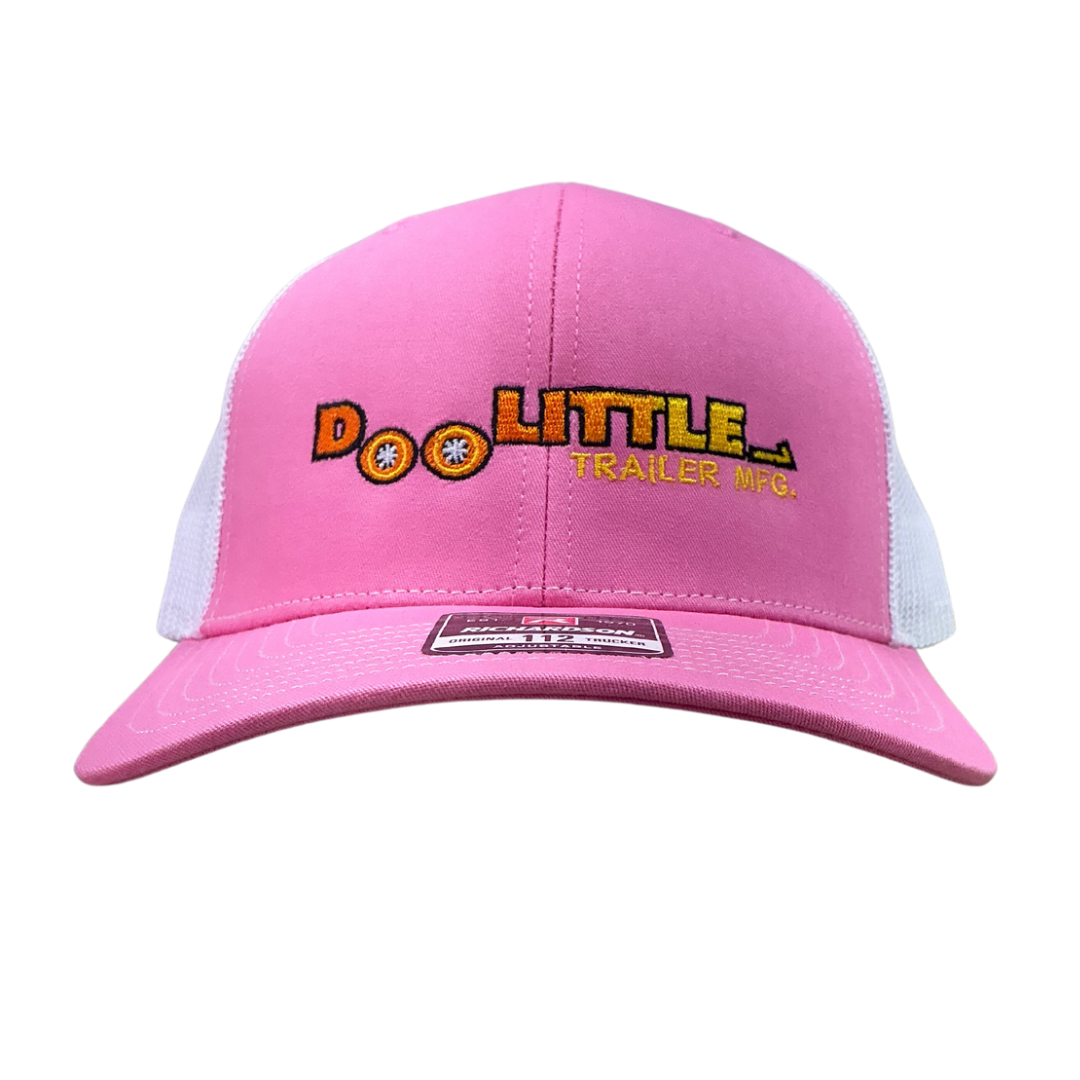 Pink and white Richardson 112 Doolittle hat