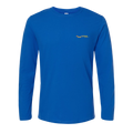 Blue long sleeve shirt with vintage doolittle logo
