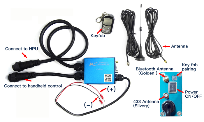Kti hydraulic Wireless remote