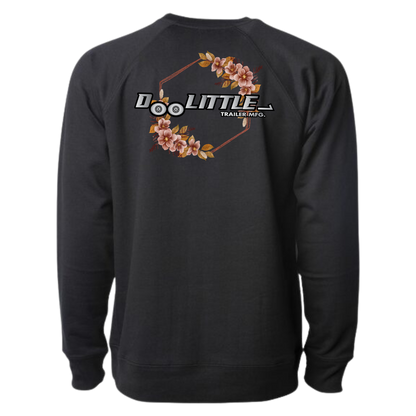 Black sweatshirt mauve Doolittle trailer design