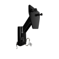 black stake pocket standard tire mount for trailers