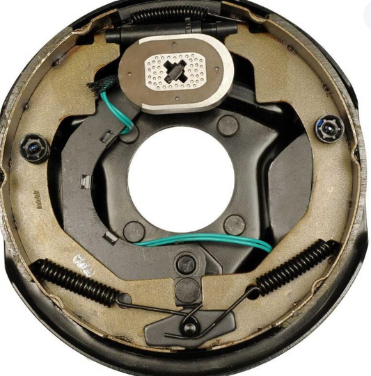 10x2 Electric brake assembly -Left - Manual Adjust