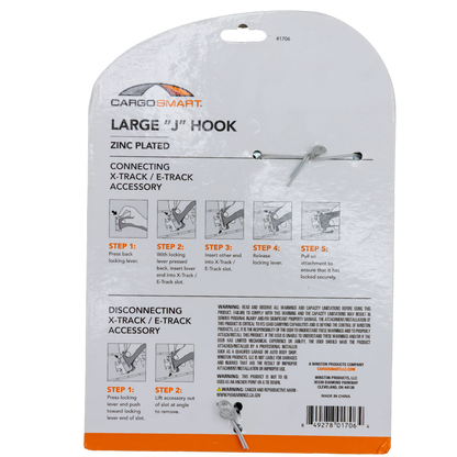 Packaged J Hook; Large J Hook