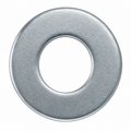 Metal washer on a white background